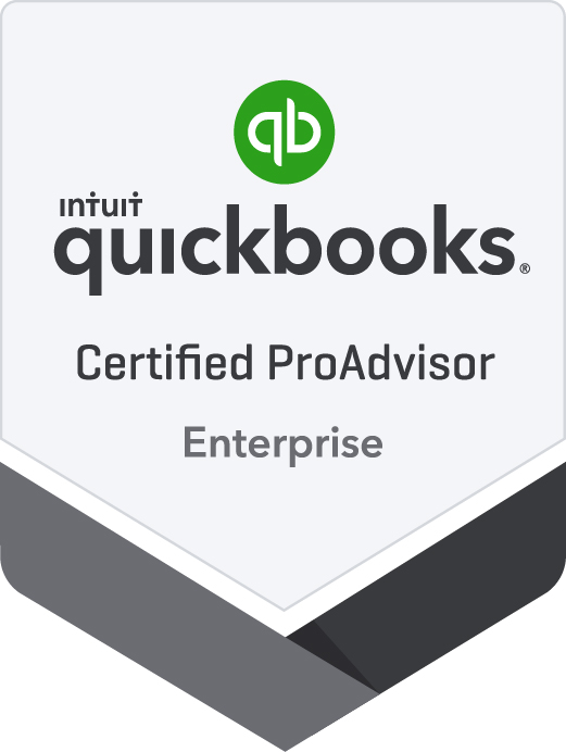 The grey Certified QuickBooks Enterprise Solutions (ES) logo means a Certified QuickBooks ProAdvisor has passed a difficult training and test for using this product for middle management companies who need to have more than five users and less than 30 logged on at the same time, restrict their access, and want to be able to use ODBC functuality to export reports and data. The product can be configured for contractors, manufacturers & wholesalers, nonprofit organizations, professional services, retail, and accountants.